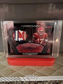 Carte de collection Mecole Hardman Obsidian RPA #2/10 Holo Chiefs Super Bowl Winner Auto