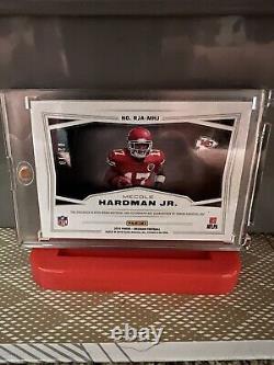 Carte de collection Mecole Hardman Obsidian RPA #2/10 Holo Chiefs Super Bowl Winner Auto