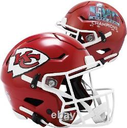 Casque Riddell Speed Flex Authentic des Champions du Super Bowl LVII des Kansas City Chiefs