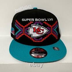 Casquette à visière plate snapback Kansas City Chiefs New Era Super Bowl LVII 57 Tarmac 9FIFTY