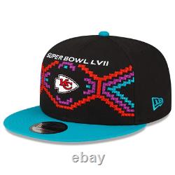 Casquette à visière plate snapback Kansas City Chiefs New Era Super Bowl LVII 57 Tarmac 9FIFTY