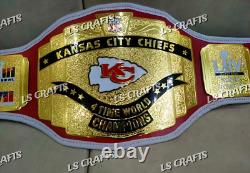 Ceinture de Championnat LVIII des Kansas City Chiefs Personnalisée en Laiton 2MM
