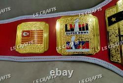 Ceinture de Championnat LVIII des Kansas City Chiefs Personnalisée en Laiton 2MM