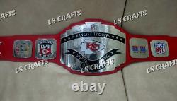 Ceinture de Championnats LVIII des Kansas City Chiefs sur mesure en laiton 4MM