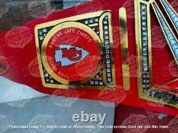 Ceinture de championnat NFL Super Bowl 57 des Kansas City Chiefs en laiton, taille adulte de 2mm.