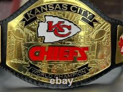 Ceinture de championnat Superbowl KC des Kansas City Chiefs 2024 taille adulte 2mm.