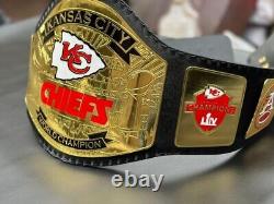 Ceinture de championnat Superbowl KC des Kansas City Chiefs 2024 taille adulte 2mm.