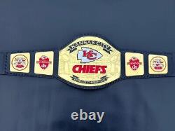 Ceinture de championnat Superbowl KC des Kansas City Chiefs 2024 taille adulte 2mm.