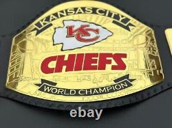 Ceinture de championnat Superbowl KC des Kansas City Chiefs 2024 taille adulte 2mm.