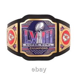 Ceinture de championnat de football NFL Super Bowl LVIII des Kansas City Chiefs en laiton de 2 mm