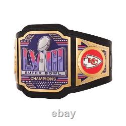 Ceinture de championnat de football NFL Super Bowl LVIII des Kansas City Chiefs en laiton de 2 mm