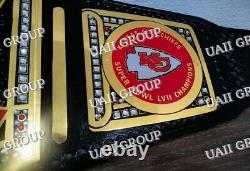 Ceinture de championnat de la NFL Super Bowl 57 des Kansas City Chiefs, taille adulte LIV/LVII.