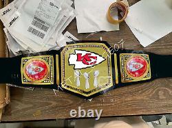 Ceinture de championnat des Kansas City Chiefs - Champions du Super Bowl de football de la NFL en laiton 2MM
