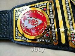 Ceinture de championnat des Kansas City Chiefs Super Bowl LVII 57 Football NFL en laiton 2MM