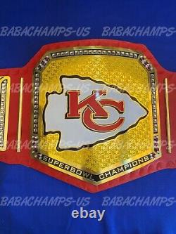 Ceinture de championnat du Super Bowl 58 LVIII des Kansas City Chiefs 2024 Football 2mm nouveau