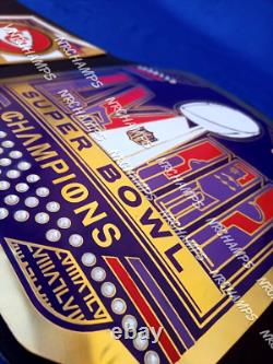 Ceinture de championnat du Super Bowl 58 LVIII des Kansas City Chiefs en laiton 2mm de football 2024