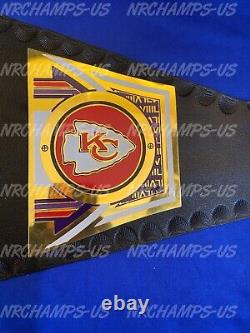 Ceinture de championnat du Super Bowl 58 LVIII des Kansas City Chiefs en laiton 2mm de football 2024