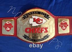 Ceinture de championnat du Super Bowl KC des Chiefs de Kansas City en cuir taille adulte 2mm