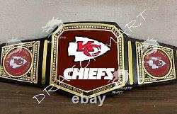 Ceinture de championnat du Super Bowl de la NFL des Kansas City Chiefs en football américain en laiton de 2 mm