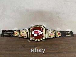 Ceinture de championnat du Super Bowl des Kansas City Chiefs de la NFL en laiton de 2 mm de football américain