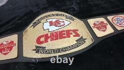 Ceinture de championnat du Super Bowl des Kansas City Chiefs de la NFL en laiton de 2 mm de l'American Football