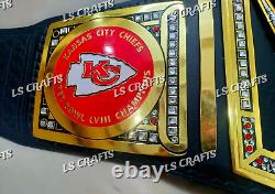 Ceinture de championnat personnalisée des Kansas City Chiefs LVIII en laiton de 2MM