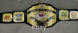 Ceinture de championnat personnalisée des Kansas City Chiefs LVIII en zinc de 4MM