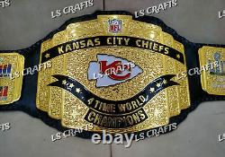 Ceinture de championnat personnalisée des Kansas City Chiefs LVIII en zinc de 4MM