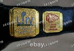 Ceinture de championnat personnalisée des Kansas City Chiefs LVIII en zinc de 4MM