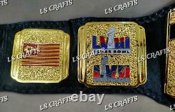 Ceinture de championnat personnalisée des Kansas City Chiefs LVIII en zinc de 4MM