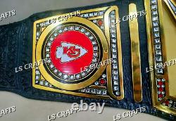 Ceinture de championnat personnalisée des Kansas City Chiefs Super Bowl indiscutable en laiton 2MM