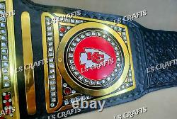 Ceinture de championnat personnalisée des Kansas City Chiefs Super Bowl indiscutable en laiton 2MM