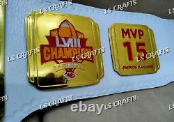 Ceinture de championnat personnalisée des Kansas City Chiefs du Super Bowl LVIII en laiton 2MM