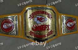 Ceinture de championnat personnalisée des Kansas City Chiefs pour le Super Bowl LVIII en laiton 2MM