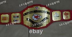 Ceinture de championnat personnalisée des Kansas City Chiefs pour le Super Bowl LVIII en laiton 2MM