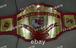 Ceinture de championnat personnalisée des Kansas City Chiefs pour le Super Bowl LVIII en laiton 2MM