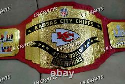 Ceinture de championnat personnalisée des Kansas City Chiefs pour le Super Bowl LVIII en laiton 2MM