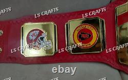 Ceinture de championnat personnalisée des Kansas City Chiefs pour le Super Bowl LVIII en laiton 2MM