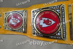 Ceinture de championnat personnalisée des Kansas City Chiefs pour le Super Bowl LVIII en laiton 2MM