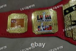 Ceinture de championnat personnalisée des Kansas City Chiefs pour le Super Bowl LVIII en laiton 2MM