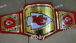 Ceinture de championnat personnalisée des Kansas City Chiefs pour le Super Bowl LVIII en laiton de 2 mm