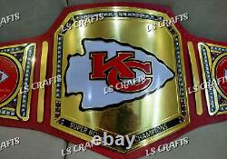 Ceinture de championnat personnalisée des Kansas City Chiefs pour le Super Bowl LVIII en laiton de 2 mm