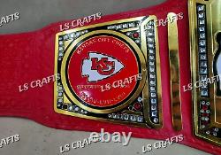 Ceinture de championnat personnalisée des Kansas City Chiefs pour le Super Bowl LVIII en laiton de 2 mm