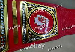 Ceinture de championnat personnalisée des Kansas City Chiefs pour le Super Bowl LVIII en laiton de 2 mm