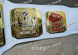 Ceinture de championnat personnalisée des Kansas City Chiefs pour le Super Bowl LVIII en laiton de 2MM