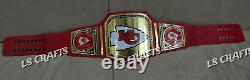 Ceinture de championnat personnalisée des Kansas City Chiefs pour le Super Bowl LVIII en laiton de 2 mm