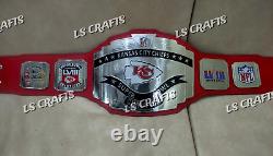 Ceinture de championnat personnalisée du Super Bowl LVIII des Kansas City Chiefs en laiton de 4MM