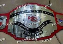 Ceinture de championnat personnalisée du Super Bowl LVIII des Kansas City Chiefs en laiton de 4MM