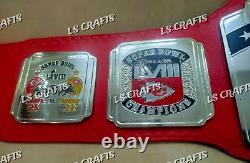 Ceinture de championnat personnalisée du Super Bowl LVIII des Kansas City Chiefs en laiton de 4MM