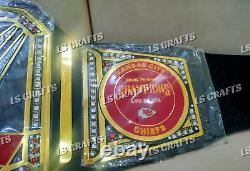 Ceinture de championnat sur mesure des Kansas City Chiefs pour le Super Bowl LVIII en laiton 2MM